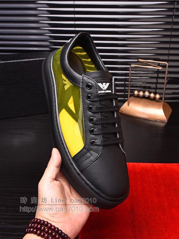 Armani男鞋 原版複刻 專櫃新款 小牛皮 阿瑪尼休閒時尚男鞋  jpx1570